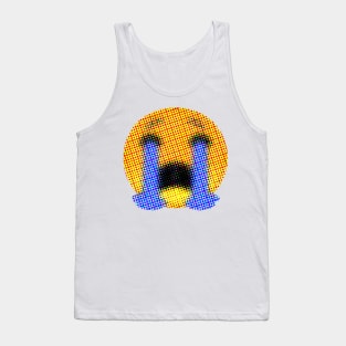 Emoji: Distraught (sad face) Tank Top